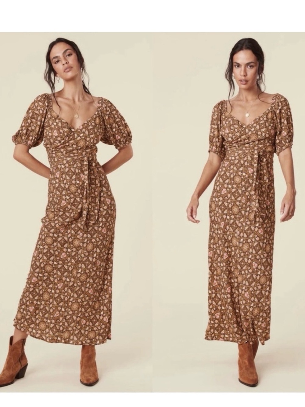 BNWT Spell Madame Peacock sweetheart dress size Large